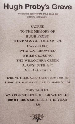 Inscription on Proby's Grave