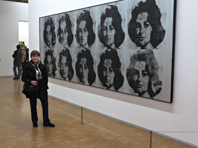 Carolyn with  Warhol's Ten Lizzies (1963) .jpg