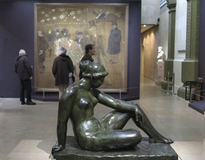 Maillol sculpture and Toulouse Lautrec painting.jpg