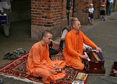 Hari Krishnis on Copenhagen's main shoping street.jpg