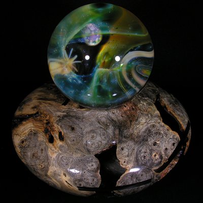 Handturned maple burl wood bowl by Ivy Shuman