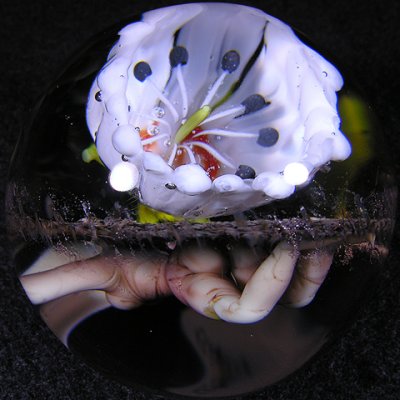 Mt. Laurel Blossom with Figure Size: 1.76 Price: SOLD