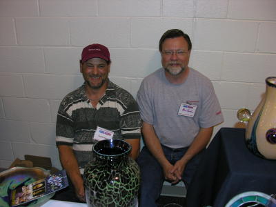 Scott Meyer and Ron Hinkle (Scott works in Ron's shop, Hinkle Glass)