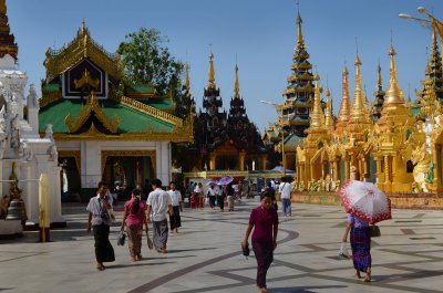 Shwedagon pagoda.Yangon