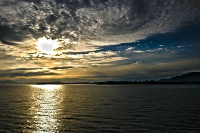 Alaskan Sunset in HDR