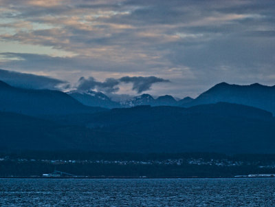 Olympic Mts at Sunset