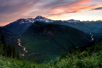 Glacier Sunset