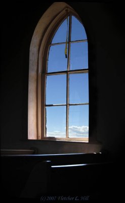 Window in St. Johns, on Johnson Mesa