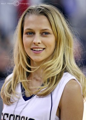 Actress Teresa Palmer takes in the action