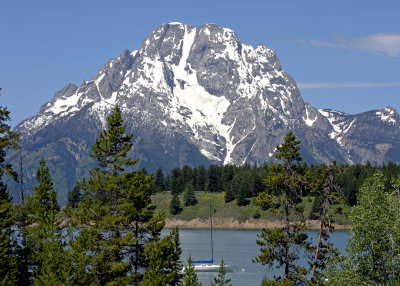 Mount Moran from over Jackson Lake