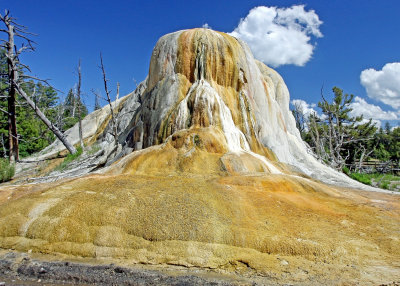 Orange Spring Mound at Mammoth Hot Springs