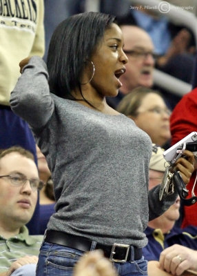 Georgia Tech fan cheers the team on to victory