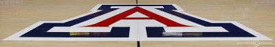 Arizona Logo on the Lute and Bobby Olson Court in McKale Center