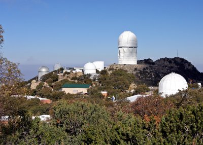 Looking north toward the 4 Meter Telescope and Kitt Peak (right)