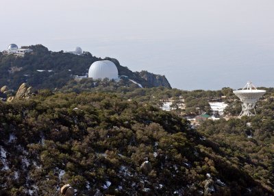 Observatory domes and the Very Long Baseline Array (VLBA) Radio Telescope