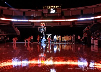 Georgia Tech player introductions and pre game activities