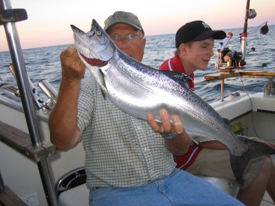 Lake Michigan Salmon Fishing