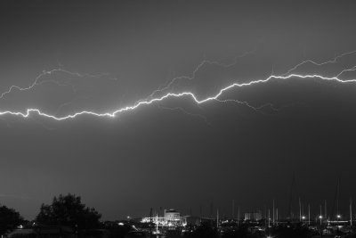 Lightning Strike In Nykbing Falster, Denmark