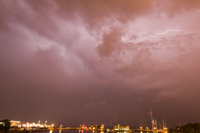 Lightning strike in Chicago