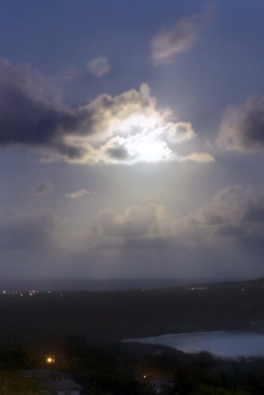 Full Moon over Lau Lau Beach