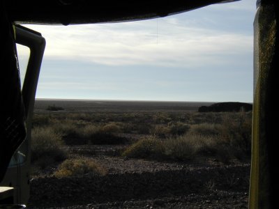Door view . . . somewhere out there is the Sea of Cortez and the mouth of the Colorado river