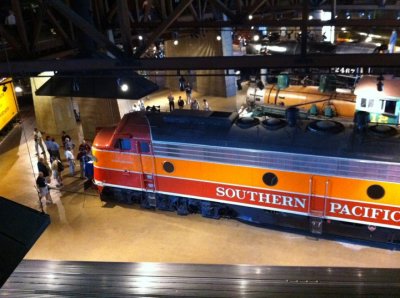 Looking down on CSRM main floor from Scale RR exhibit