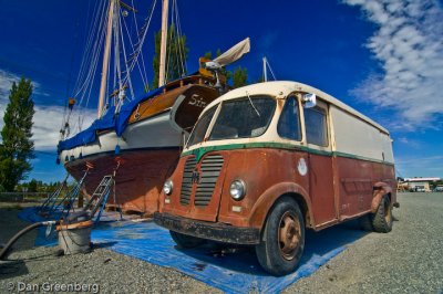 International Van - at the boat yards
