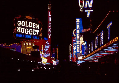 old Vegas at night