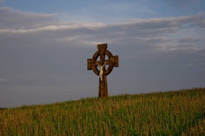 Crucifix near Sivera lake in Latgale