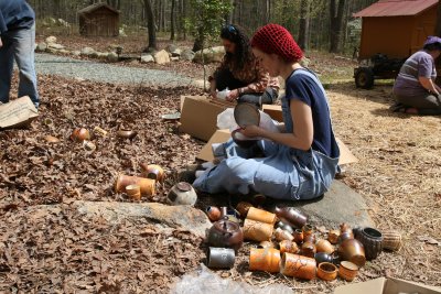 Claymakers class April 2009 soda firing