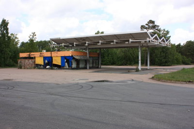 Abandoned petrol stations