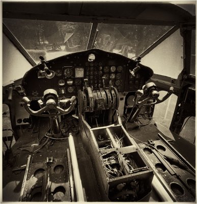 Cockpit Flying Boxcar