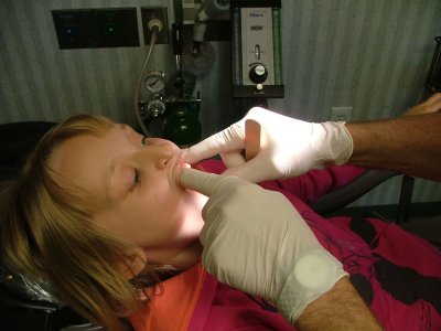 He is checking what baby teeth I have left and when my grown up teeth are coming in which is now. This means we will have to do this bone graft now.