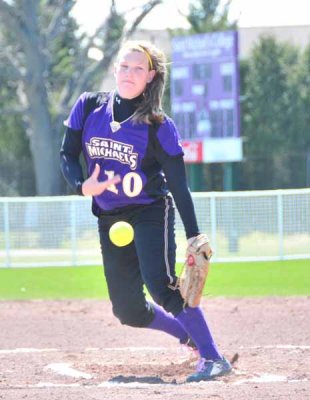 Steph Battling A Split Fingernail On Her Pitching Hand