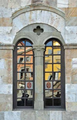 Pisa Window Reflections