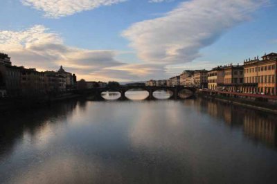 Evening Begins On The Arno
