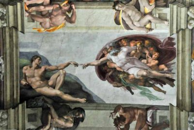 Michelangelo's Hand of God on the Sistine's Ceiling