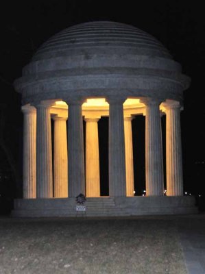WW II Memorial At Night