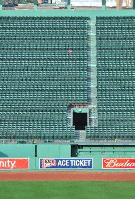Looking Out to Ted Williams' 502 ft HR Red Seat