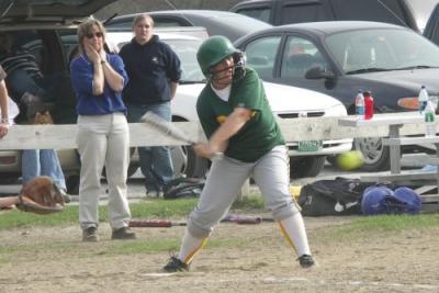 Kelsey At Bat