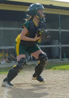 Courtney Looks For A Pickoff