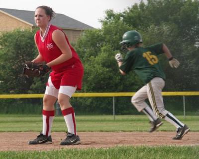 Alyssa Runs on a Wild Pitch