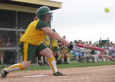 Katie W at Bat