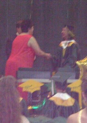 Kate Accepts Her Diploma