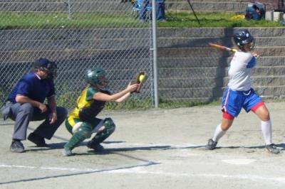 Heather Squeezes a Strike