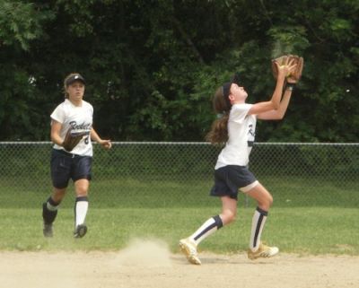 Emmer's Running Catch at 2nd