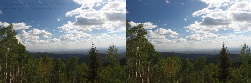 View from the overlook near the Santa Fe Ski Area.