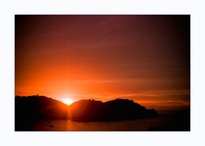 Sunrise in Whangaumu Bay