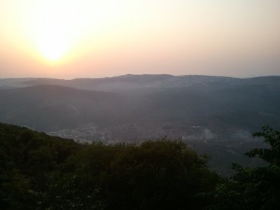 Sunset from Mount Tabor