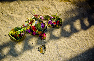 Beach Offerings, Turtle Island, Bali